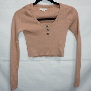 ‼️LAST CALL American Eagle Cropped Long-sleeve Blouse